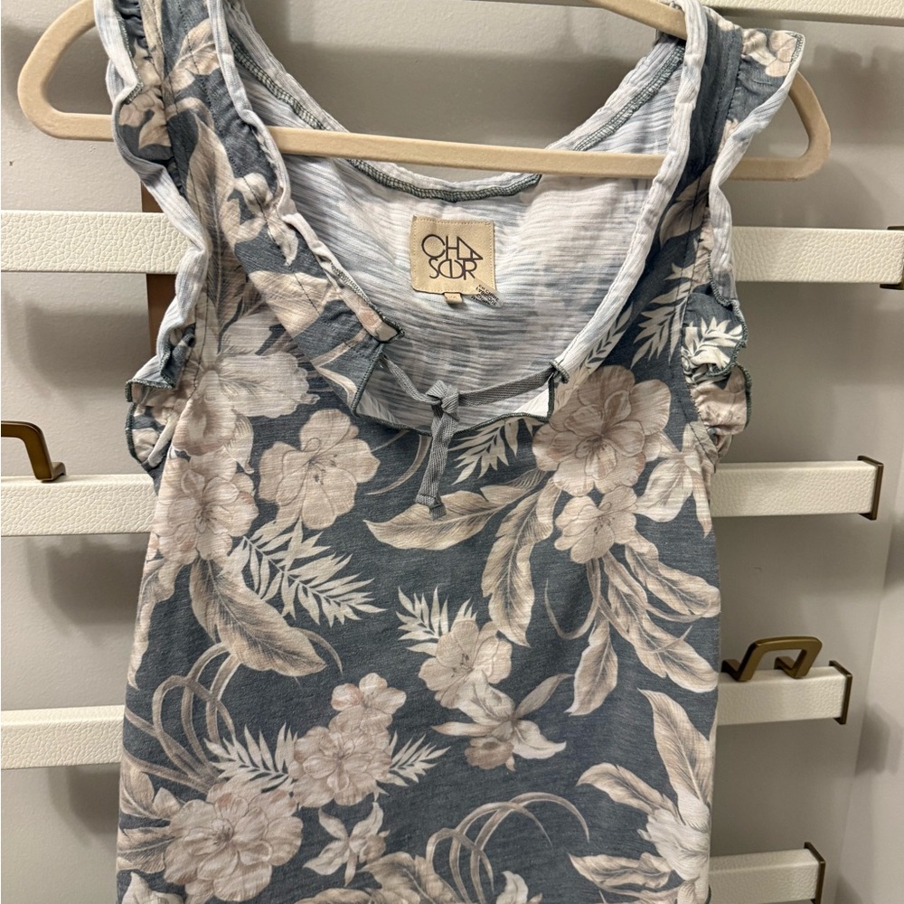 Chaser Blue Floral Women's Top